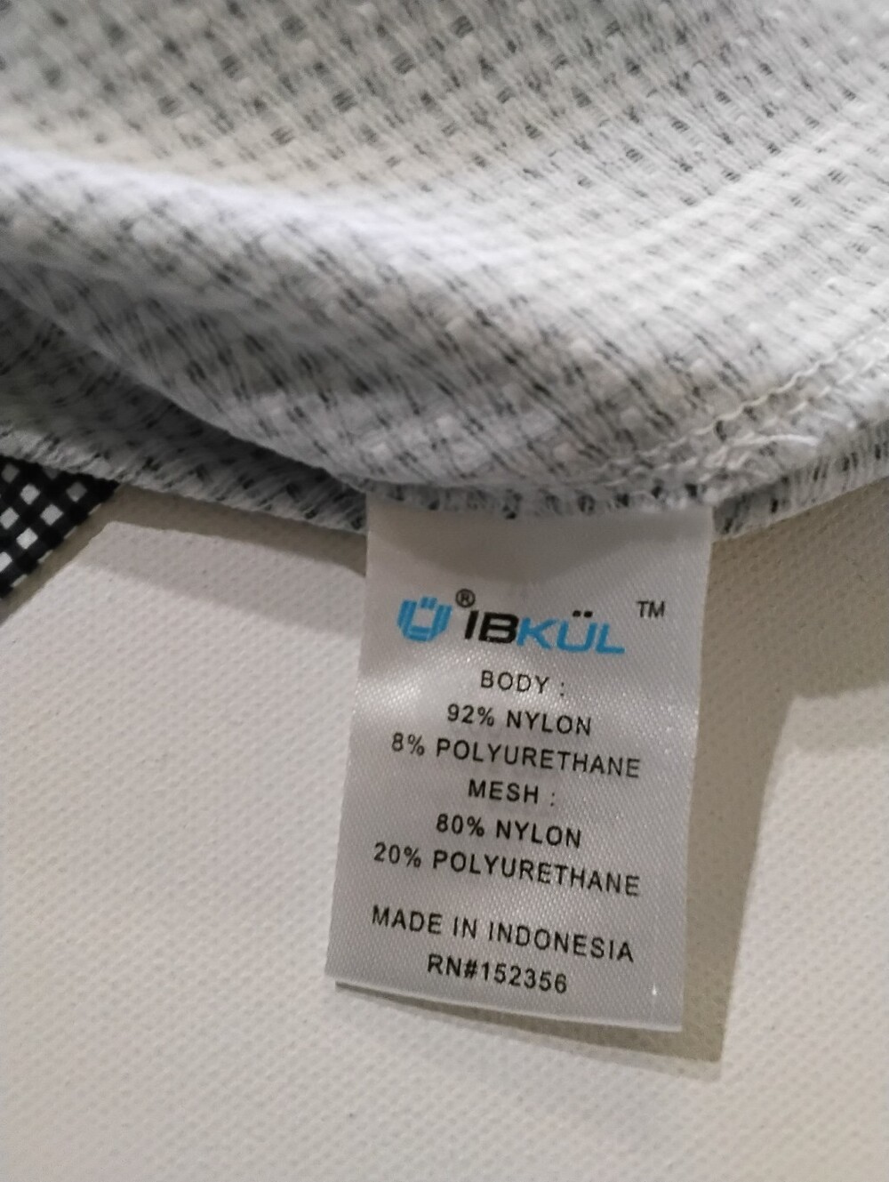 IBKUL 1/4 Zip Pullover Womens Small Black White Gingham Cooling Mesh Quick Dry - Picture 7 of 8